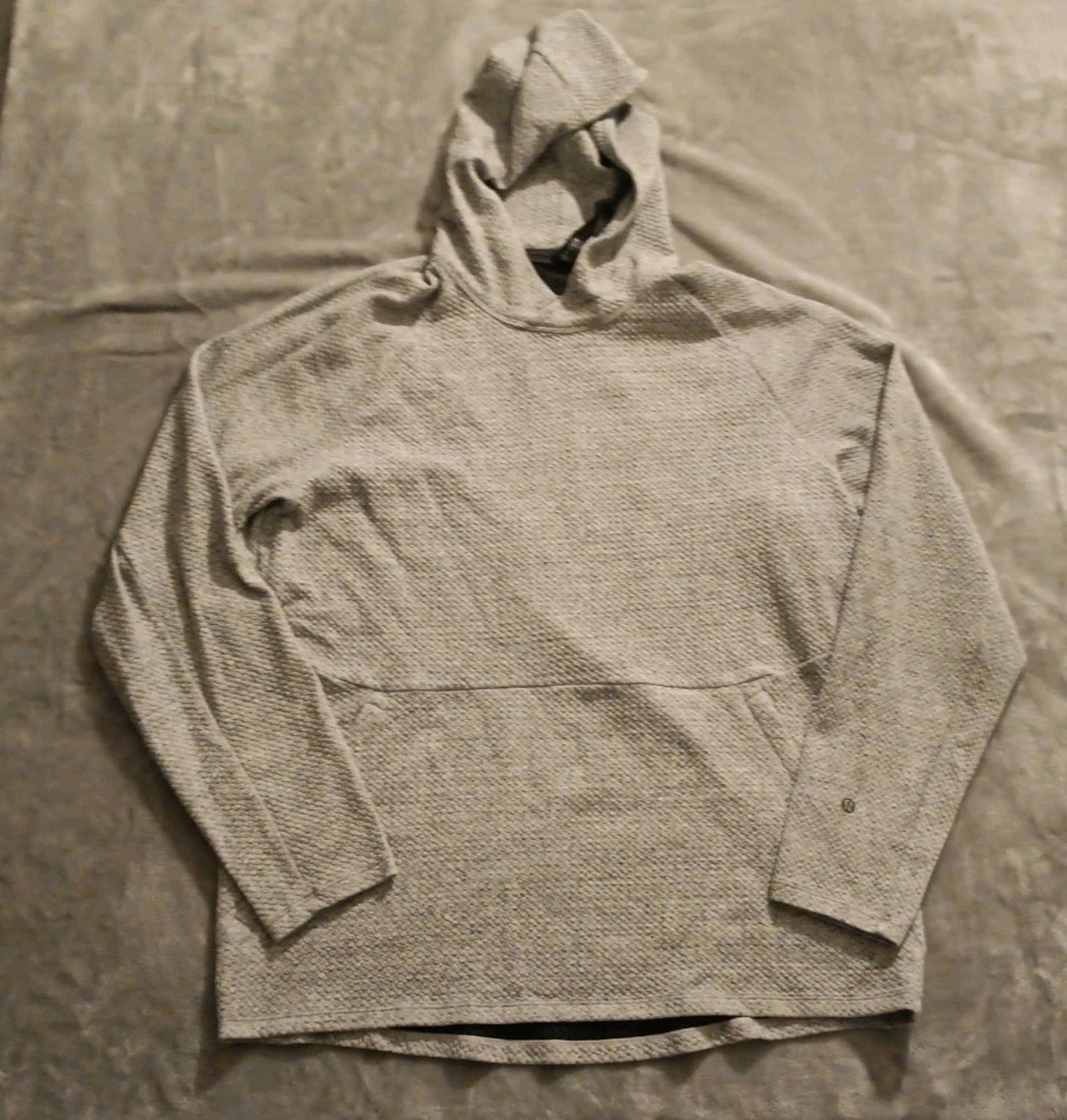 Lululemon At Ease Hoodie Heathered Gray Mens Xl Zip Pockets Athleisure